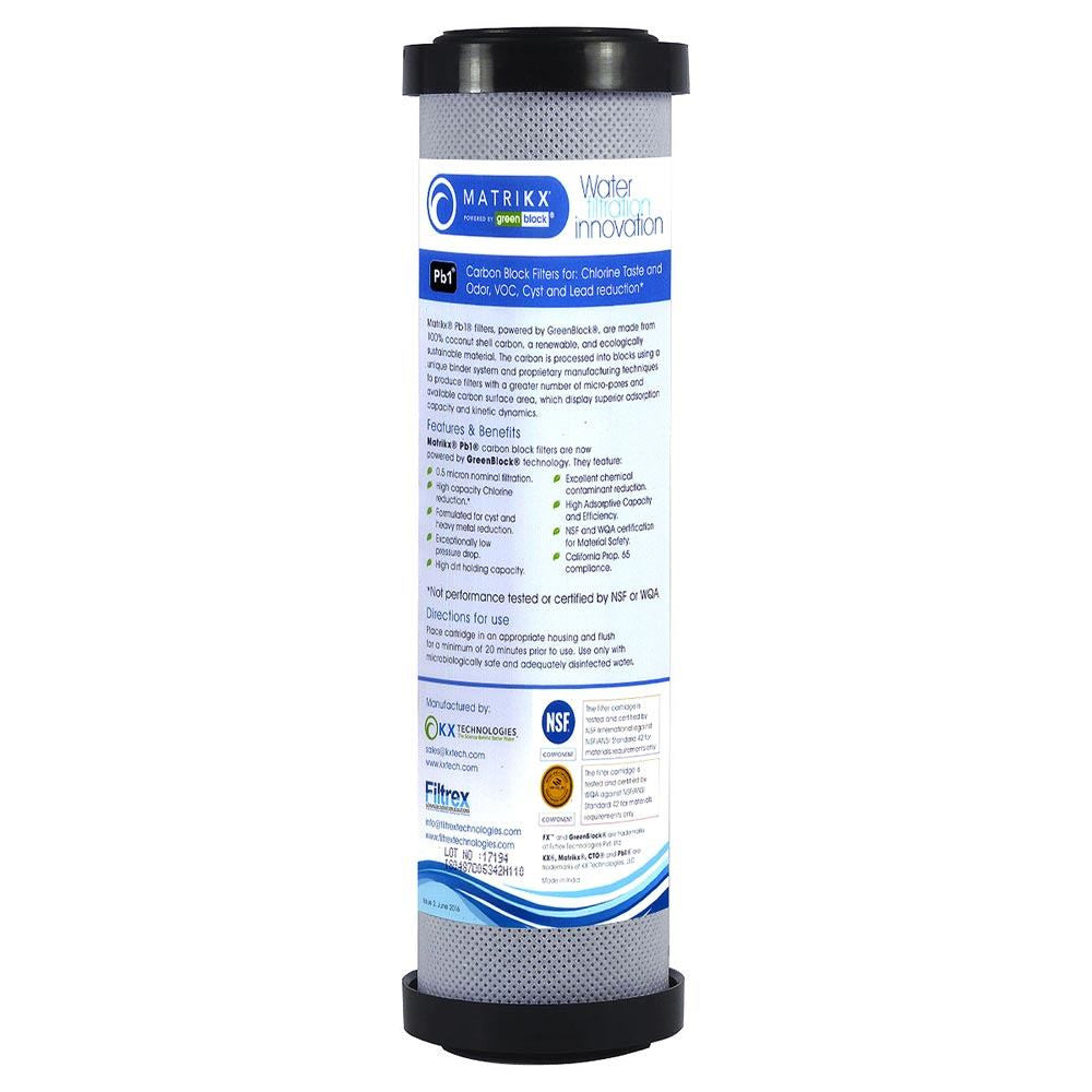 thumbnail image 2 of KX Matrikx +Pb1 Water Filter - 06-250-125-975 - Lead & Cyst Reduction, 6,000 Gallon Capacity 2 of 5