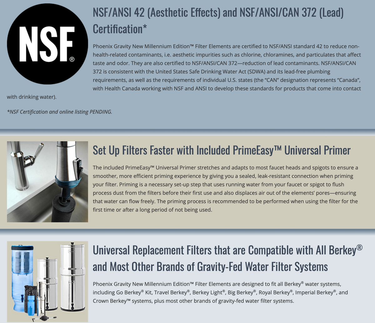 Phoenix Gravity New Millennium Edition™ Filters – Berkey Replacement ...