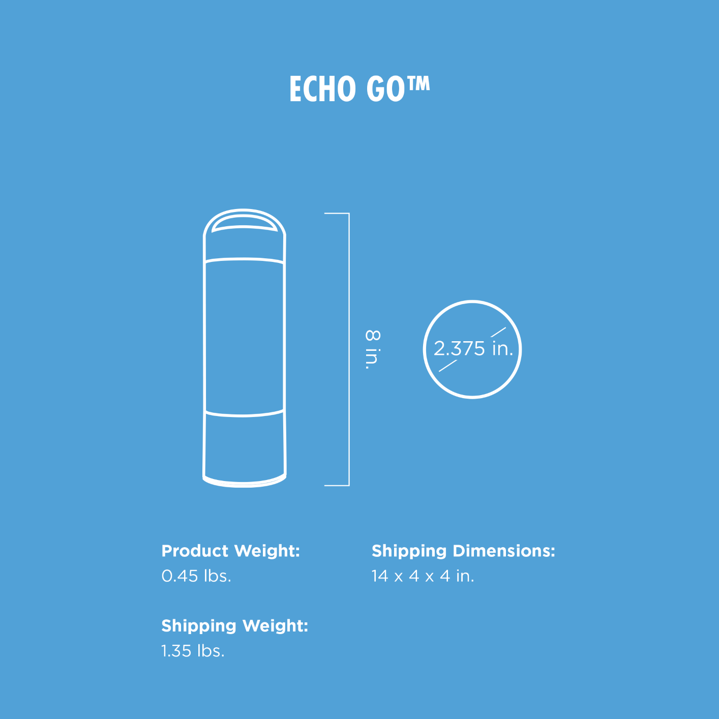 Echo Go HydrogenEnriched Water Bottle System PURIFI Water Drink Life